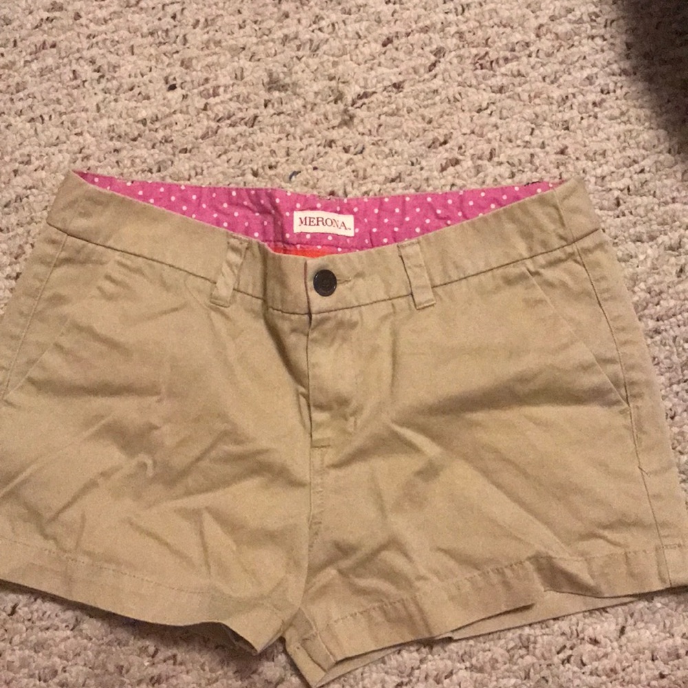 Merona Size 8 Khaki Shorts